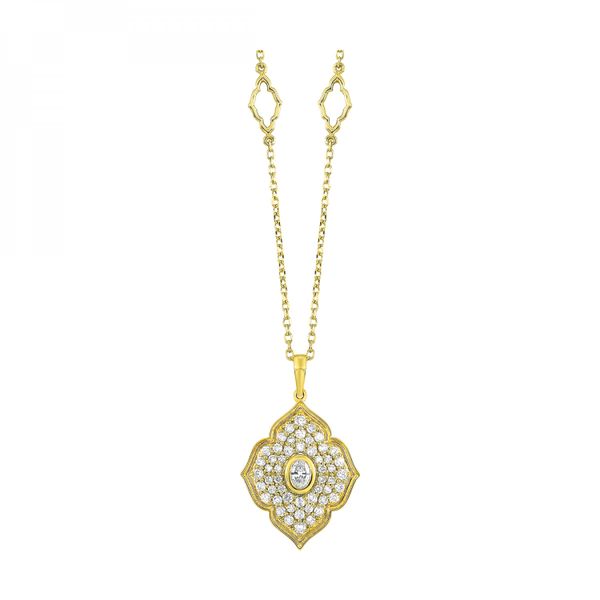 Yellow Gold Diamond Necklace Maharaja's Fine Jewelry & Gift Panama City, FL