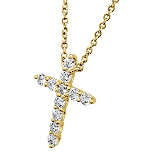 Hearst On Fire Diamond Cross Pendant Image 2 Maharaja's Fine Jewelry & Gift Panama City, FL