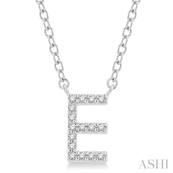 'E' Initial Diamond Pendant, 0.05 tdw Maharaja's Fine Jewelry & Gift Panama City, FL