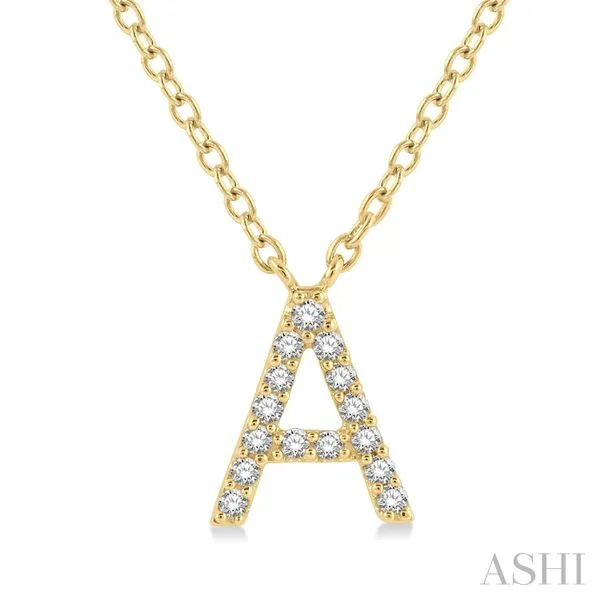 'A' Initial Diamond Pendant, 0.05 tdw Maharaja's Fine Jewelry & Gift Panama City, FL