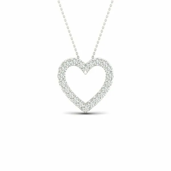 Lab Grown Diamond Heart Necklace Maharaja's Fine Jewelry & Gift Panama City, FL