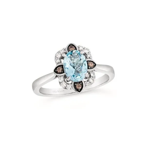 Le vian sea new arrivals blue aquamarine ring