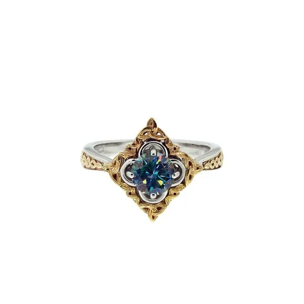 Sterling Silver and Blue Moissanite Ring Maharaja's Fine Jewelry & Gift Panama City, FL