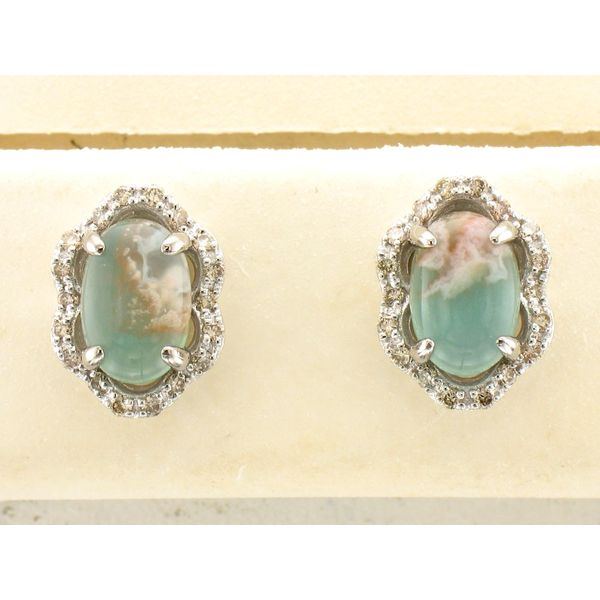 Le Vian® Earrings featuring Peacock Aquaprase™ Nude Diamonds™ set in 14K Vanilla Gold® Maharaja's Fine Jewelry & Gift Panama City, FL