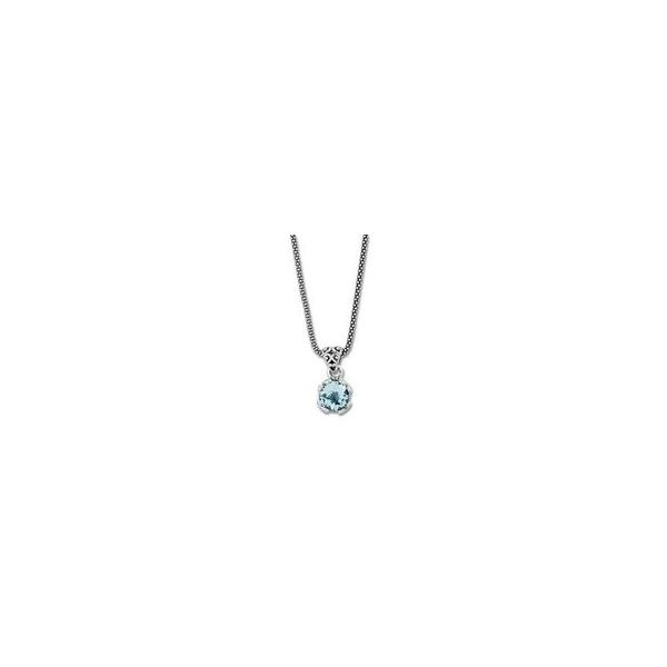 Samuel B. Sterling Silver Blue Topaz Necklace Maharaja's Fine Jewelry & Gift Panama City, FL