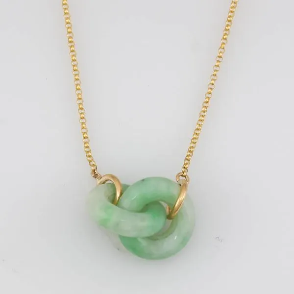 Green Jade Double Ring Necklace Maharaja's Fine Jewelry & Gift Panama City, FL