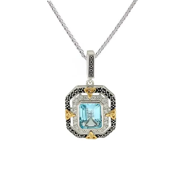 Sterling Silver and Blue Topaz Pendant Maharaja's Fine Jewelry & Gift Panama City, FL