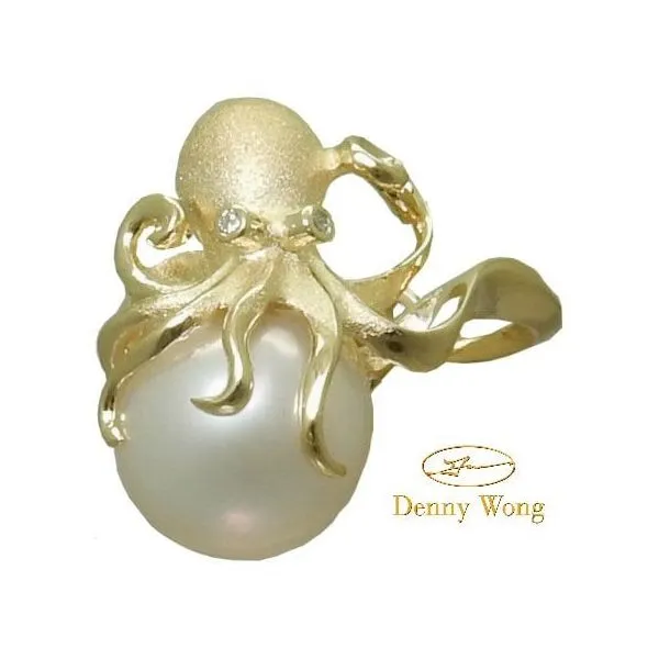 Denny Wong Freshwater Pearl Octopus Ring in 14k Yellow Gold Maharaja's Fine Jewelry & Gift Panama City, FL