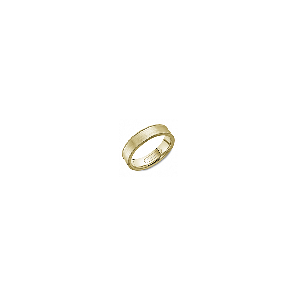 Men's Noam Carver 14K Yellow Gold Wedding Band with Sandpape