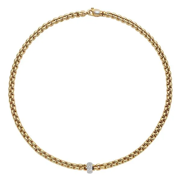 Fope Yellow Gold Diamond Necklace Maharaja's Fine Jewelry & Gift Panama City, FL