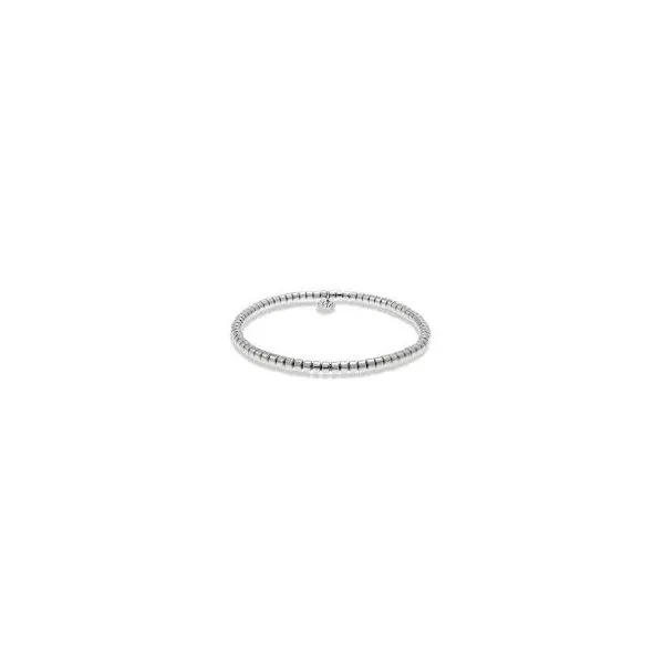 Hulchi Belluni Tresore 18K White Gold Stretch Bracelet