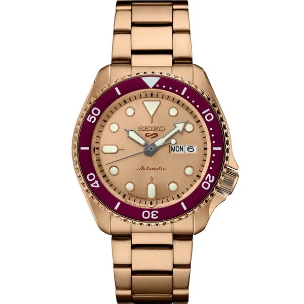 Seiko 5 Sports PG Automatic Rose Gold Dial Customize Campaign LIMITED EDITION Maharaja's Fine Jewelry & Gift Panama City, FL
