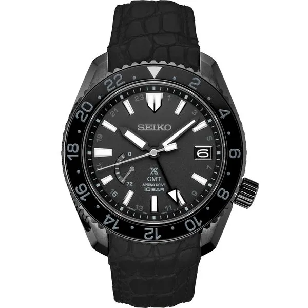 Seiko Prospex Lux TI BSHC Spring Drive GMT Black Dial Maharaja's Fine Jewelry & Gift Panama City, FL