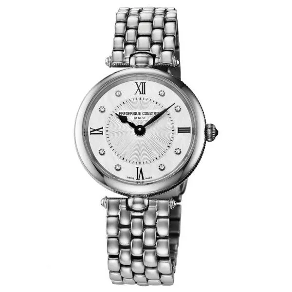 Frederique Constant Art Deco Stainless Steel Diamond Watch Maharaja's Fine Jewelry & Gift Panama City, FL