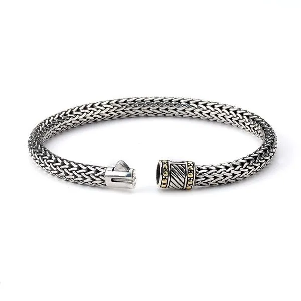 Samuel B.Two-Tone Woven Bracelet - Men's Maharaja's Fine Jewelry & Gift Panama City, FL