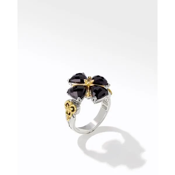 Konstantino Black Onyx Flower Ring Maharaja's Fine Jewelry & Gift Panama City, FL