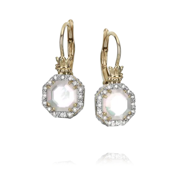 Vahan Drop Mother of Pearl Earrings Maharaja's Fine Jewelry & Gift Panama City, FL