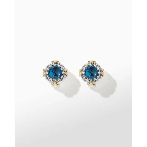 Konstantino Blue Spinel Lever Back Earrings Maharaja's Fine Jewelry & Gift Panama City, FL