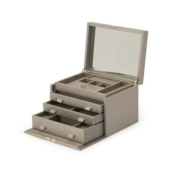 Wolf Designs Palermo Large Jewelry Box in Pewter Image 2 Maharaja's Fine Jewelry & Gift Panama City, FL