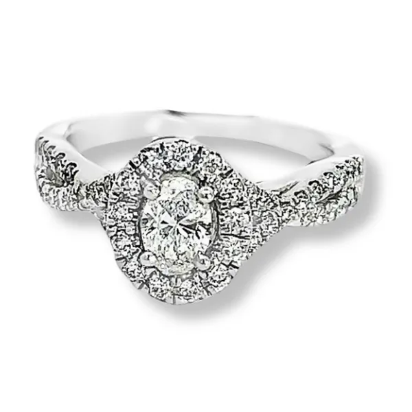 1/2Ct Oval Diamond Engagement Ring Nick T. Arnold Jewelers Owensboro, KY