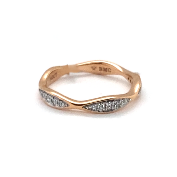 14K Rose Gold Diamond Wedding Band Nick T. Arnold Jewelers Owensboro, KY