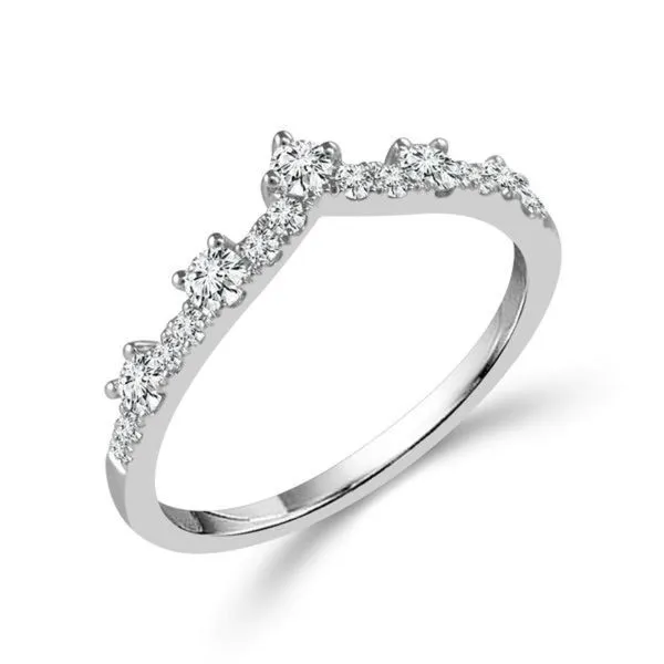 14K White Gold Round Diamond Wedding Band Nick T. Arnold Jewelers Owensboro, KY