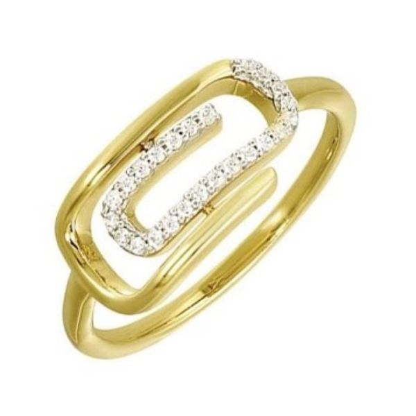 Diamond Paperclip Ring Nick T. Arnold Jewelers Owensboro, KY