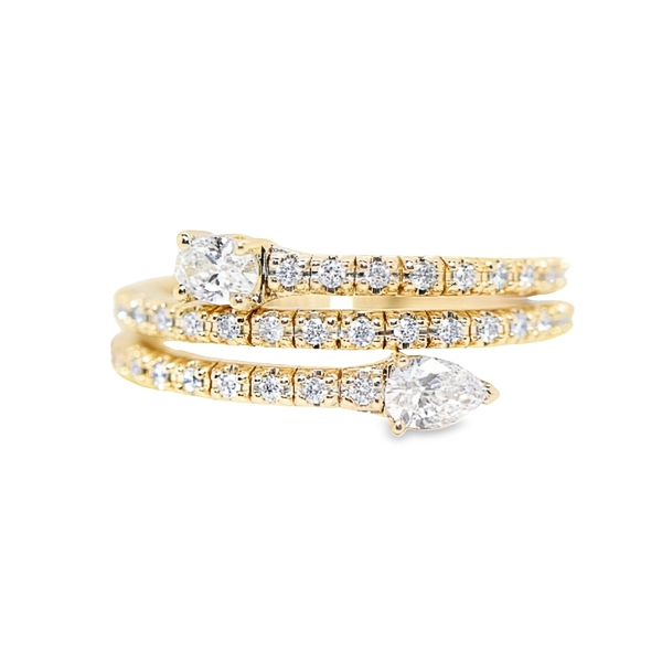 14K Yellow Gold Diamond Snake Fashion Ring Nick T. Arnold Jewelers Owensboro, KY