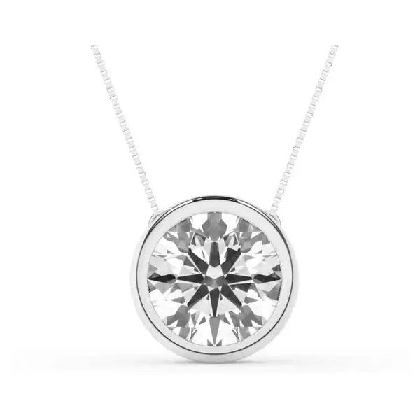 Bezel Set Round Pendant Necklace Nick T. Arnold Jewelers Owensboro, KY
