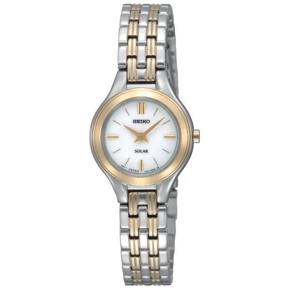 Women's Seiko Solar Two-Tone Stainless Steel Watch Nick T. Arnold Jewelers Owensboro, KY