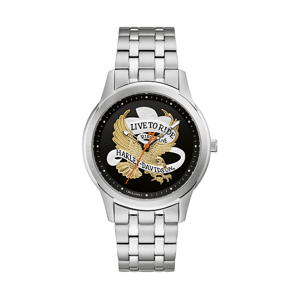 Men's Harley-Davidson Live To Ride Eagle Watch Nick T. Arnold Jewelers Owensboro, KY
