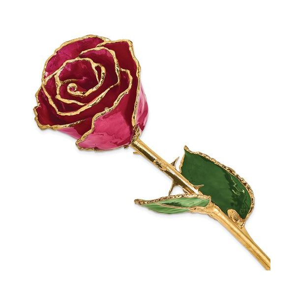 24k Gold Trim Rose Nick T. Arnold Jewelers Owensboro, KY