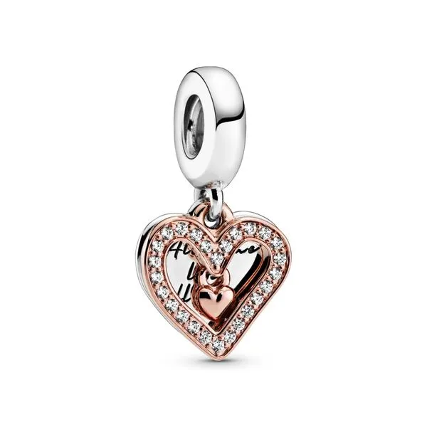 Sparkling Freehand Heart Dangle Charm Nick T. Arnold Jewelers Owensboro, KY