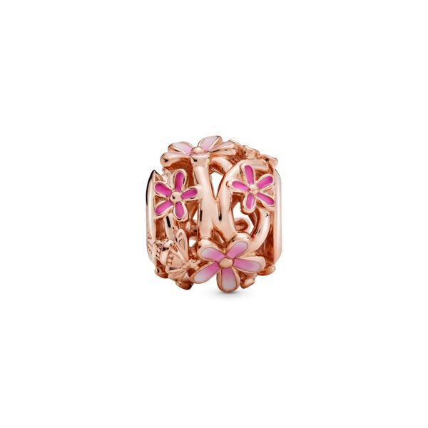 Openwork Pink Daisy Flower Charm Nick T. Arnold Jewelers Owensboro, KY