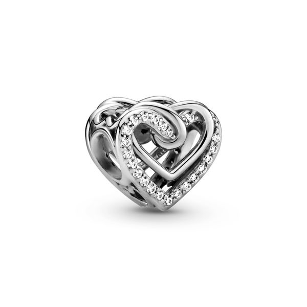 Sparkling Entwined Hearts Charm Nick T. Arnold Jewelers Owensboro, KY