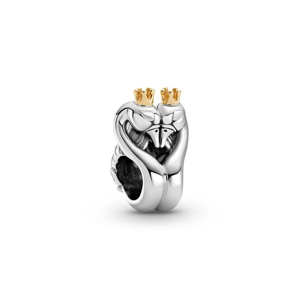 Two-tone Swans & Heart Charm Nick T. Arnold Jewelers Owensboro, KY