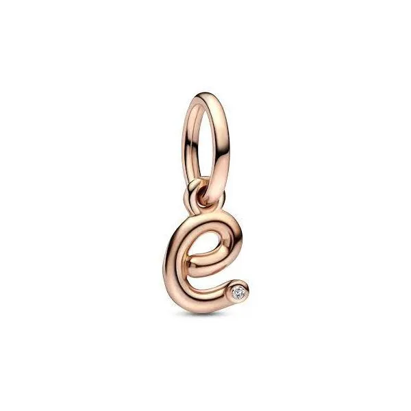 Pandora Letter E Script Alphabet Dangle Charm 001 950 16620 Nick T. Arnold Jewelers Owensboro KY