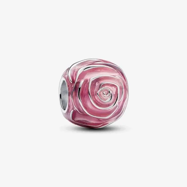 Pink Rose in Bloom Charm Nick T. Arnold Jewelers Owensboro, KY