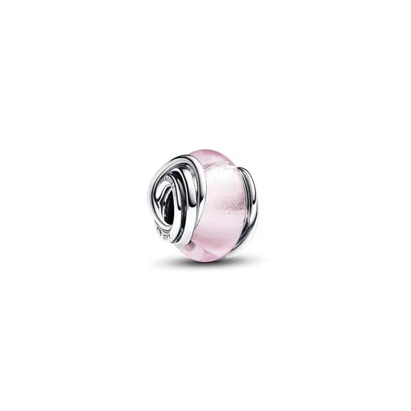 Encircled Pink Murano Glass Charm Nick T. Arnold Jewelers Owensboro, KY
