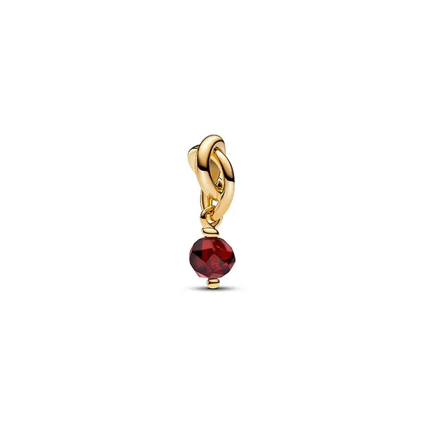 January Red Eternity Circle Dangle Charm Nick T. Arnold Jewelers Owensboro, KY