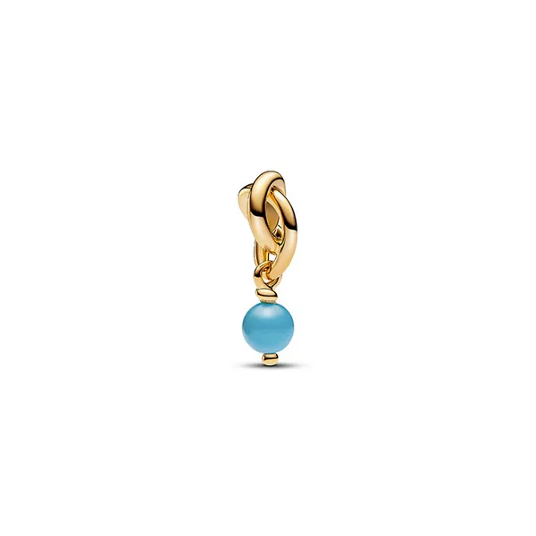 December Turquoise Blue Eternity Circle Dangle Charm Nick T. Arnold Jewelers Owensboro, KY