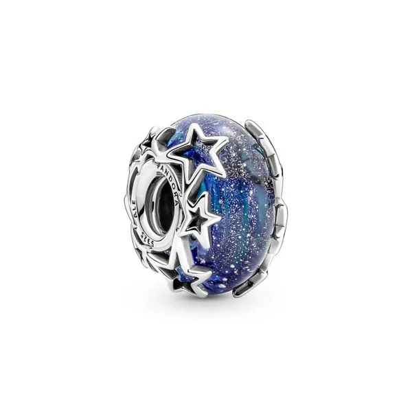 Galaxy Blue & Star Murano Charm Nick T. Arnold Jewelers Owensboro, KY