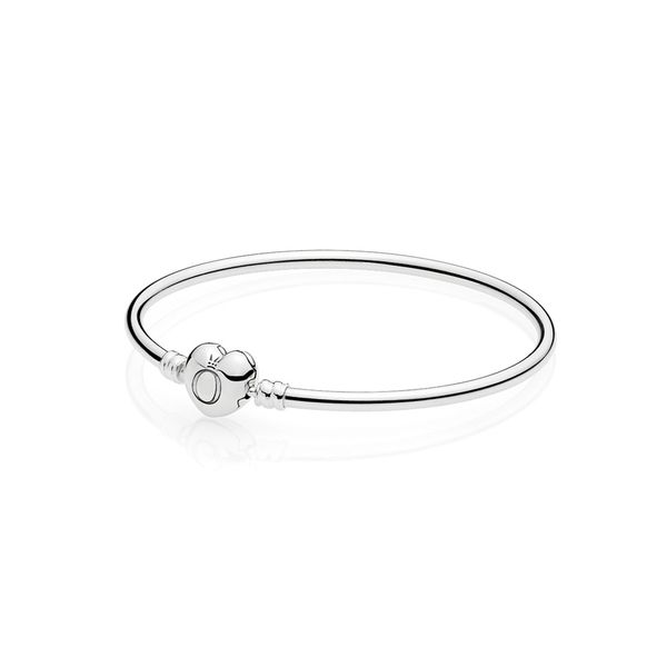 Pandora Moments Heart Clasp Bangle - Size 19 Nick T. Arnold Jewelers Owensboro, KY