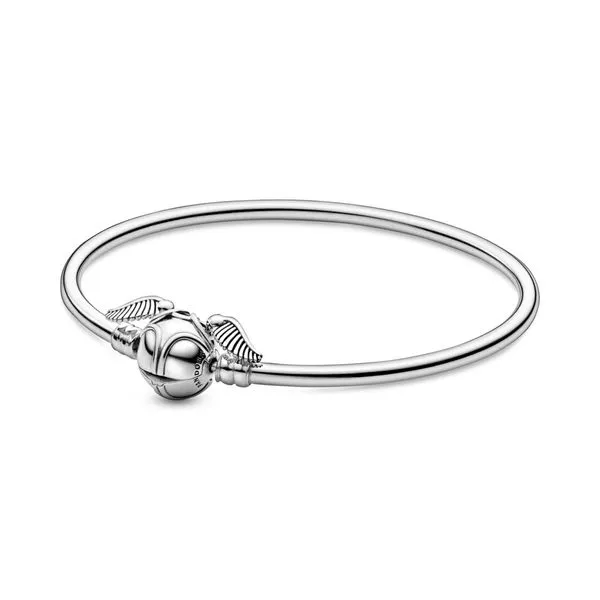 Pandora Harry Potter Golden Snitch Clasp Bangle - Size 21 Nick T. Arnold Jewelers Owensboro, KY