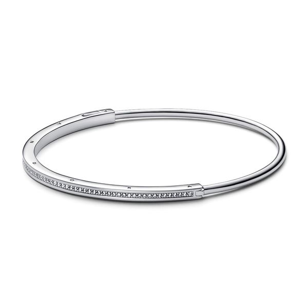 Pandora Signature I-D Pave Bangle - Size 16 Nick T. Arnold Jewelers Owensboro, KY