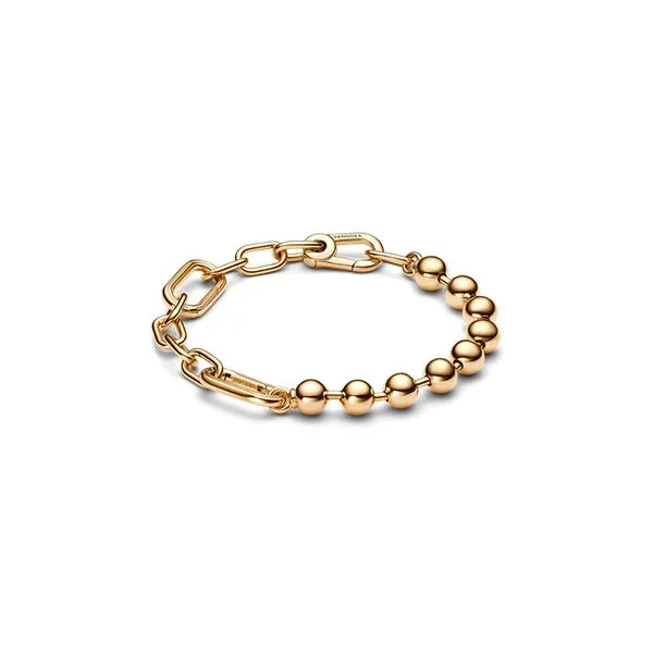 Pandora ME Metal Bead Link Chain Bracelet Size 17 Nick T. Arnold Jewelers Owensboro KY