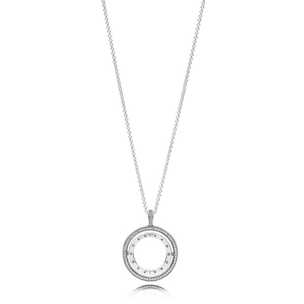 Pandora Logo Circle Necklace Nick T. Arnold Jewelers Owensboro, KY