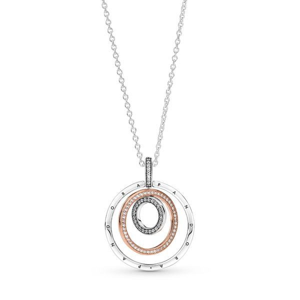 Two-tone Circles Pendant & Necklace Nick T. Arnold Jewelers Owensboro, KY