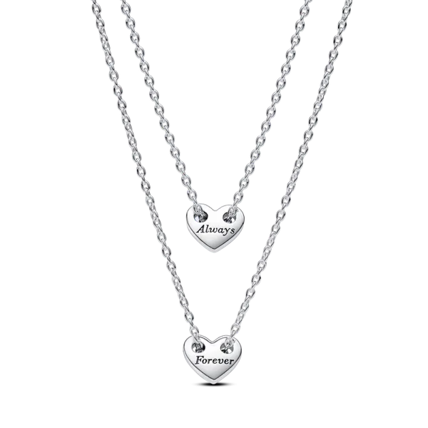 Forever & Always Splitable Heart Collier Necklaces Nick T. Arnold Jewelers Owensboro, KY