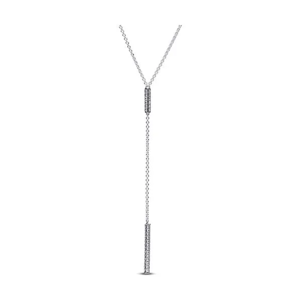 Pandora Timeless Pave Prism Drop Necklace